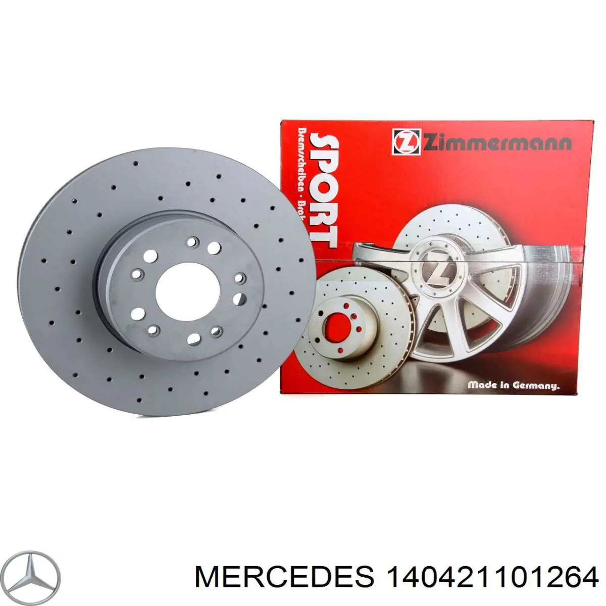 140421101264 Mercedes диск гальмівний передній