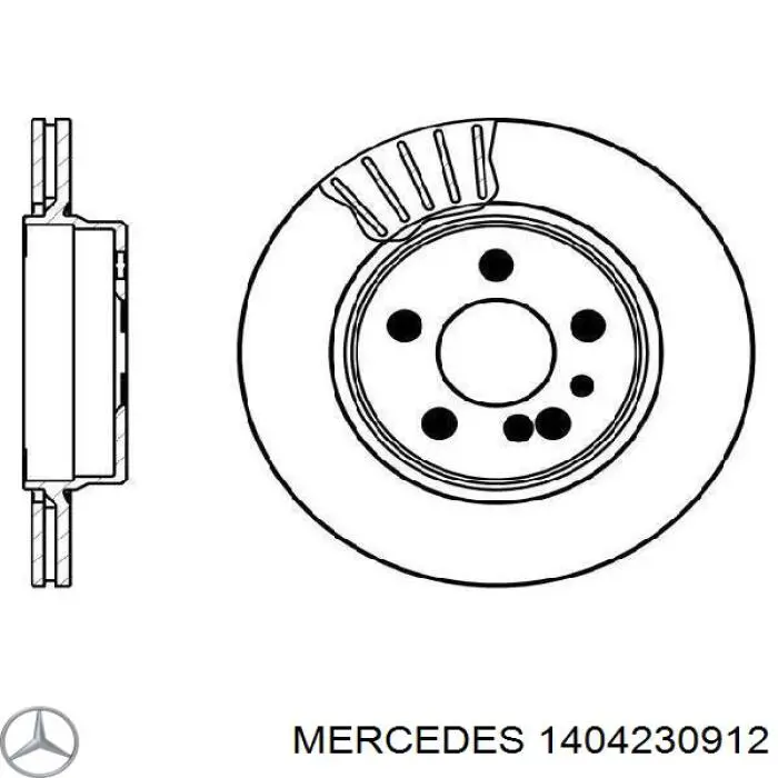 Задні дискові гальма Mercedes A140423091264 ціна, від 550.72 USD