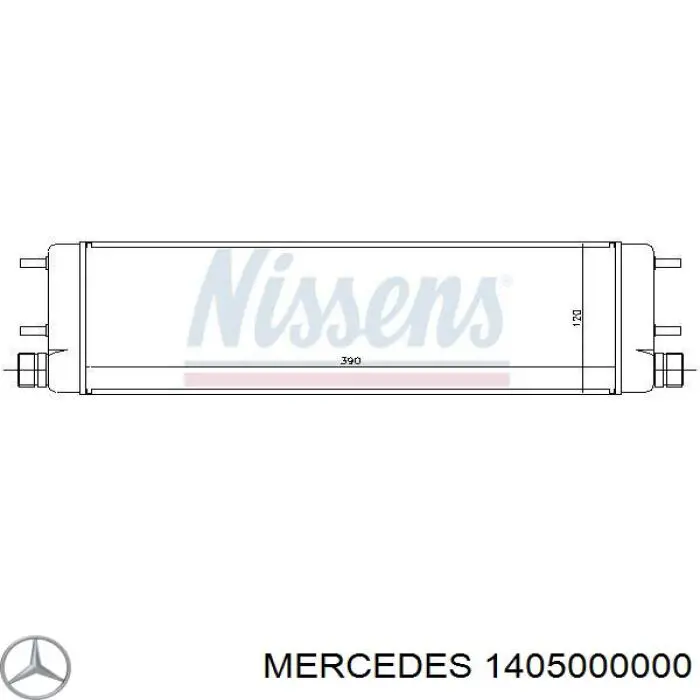 1405000000 Mercedes радіатор масляний