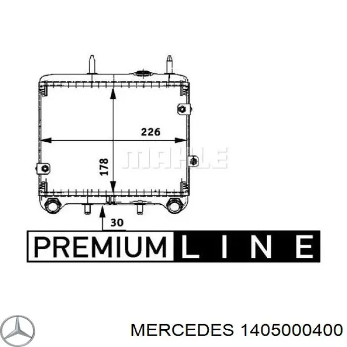 1405000400 Mercedes радіатор масляний