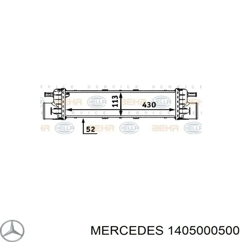 Радіатор интеркуллера на Mercedes S-Class (W140)