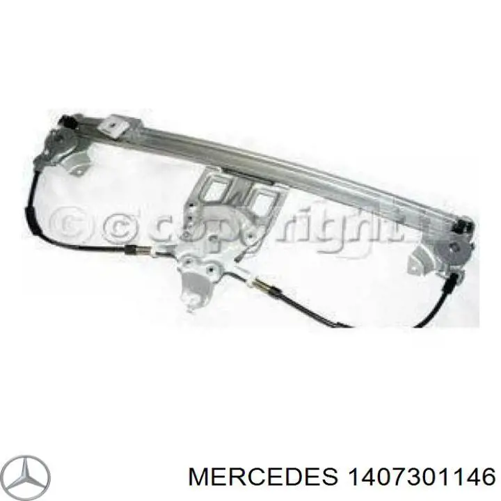 Механізм склопідіймача двері задньої, лівої A1407300146 Mercedes