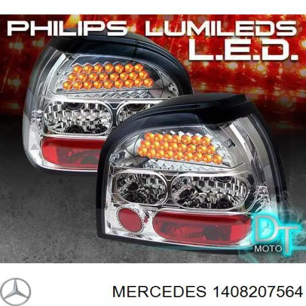 Катафот (відбивач) заднього бампера A1408207564 Mercedes