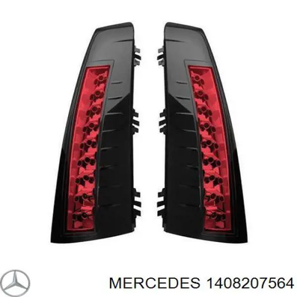 Катафот (відбивач) заднього бампера Mercedes A1408207564 ціна, від  