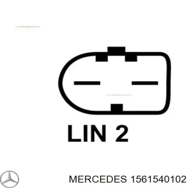 Генератор A156154010288 Mercedes