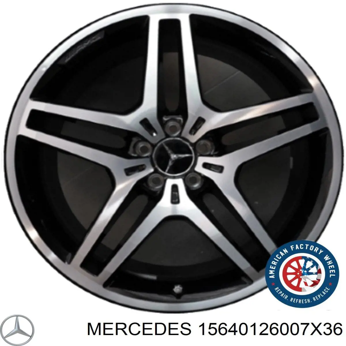 A15640126007X36 Mercedes Диски литі (легкосплавні, титанові)