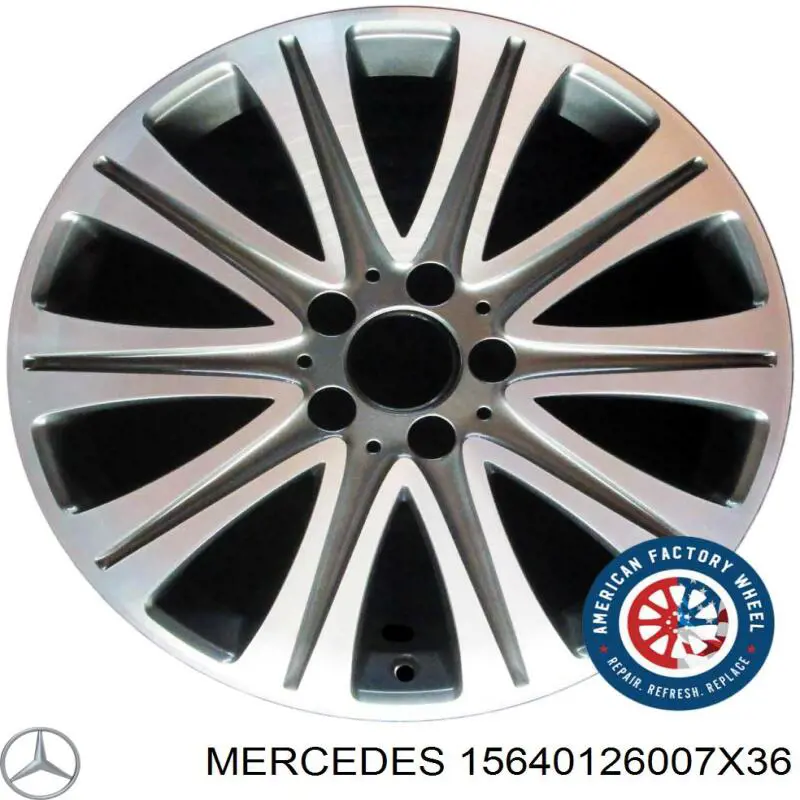 Диски колісні литі (легкосплавні, титанові) Mercedes A15640126007X36 ціна, від 101.34 USD