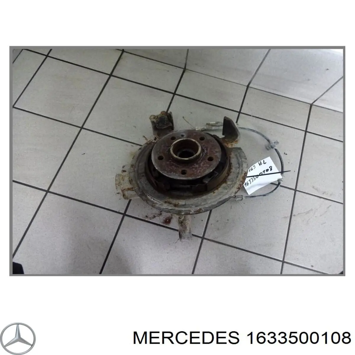 1633500108 Mercedes цапфа - поворотний кулак задній, лівий