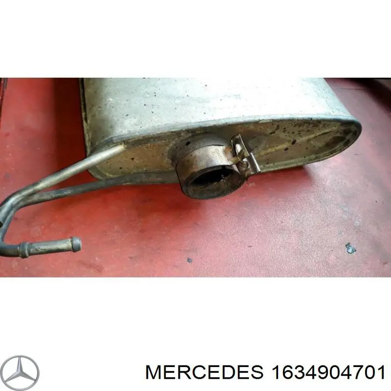 1634904701 Mercedes глушник, задня частина