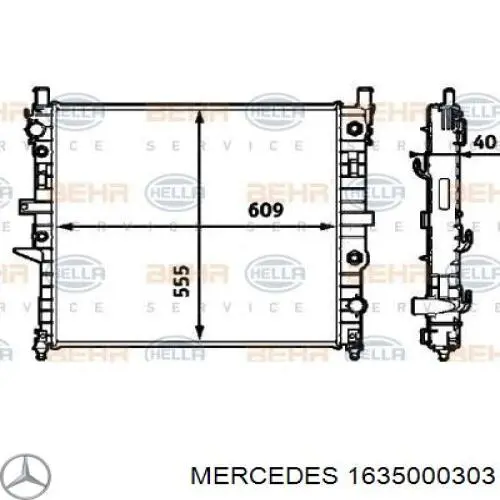 Радіатор A1635000303 Mercedes
