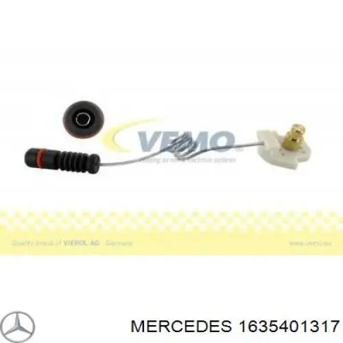 1635401317 Mercedes датчик зносу гальмівних колодок, передній