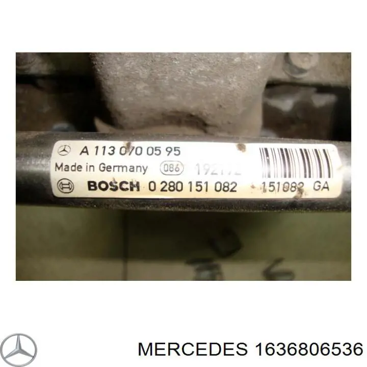 A1636806536 Mercedes Кришка бічна панелі "торпедо", ліва