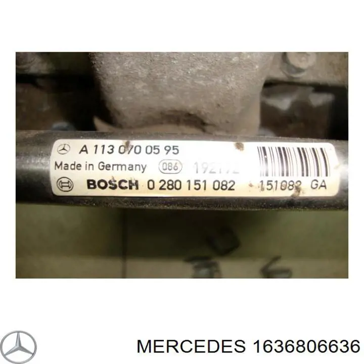 A1636806636 Mercedes Кришка бічна панелі "торпедо", права
