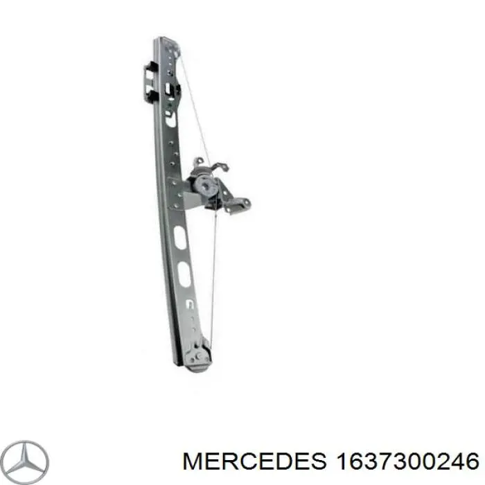 Механізм стеклопод'емника двері задньої, правої на Mercedes ML-Class (W163)
