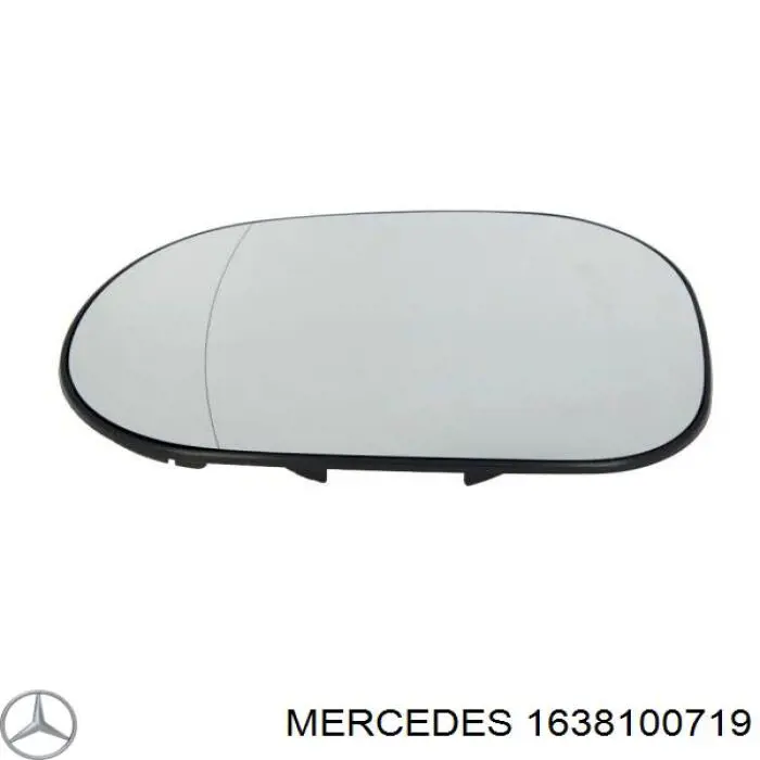 1638100719 Mercedes дзеркальний елемент дзеркала заднього виду, лівого