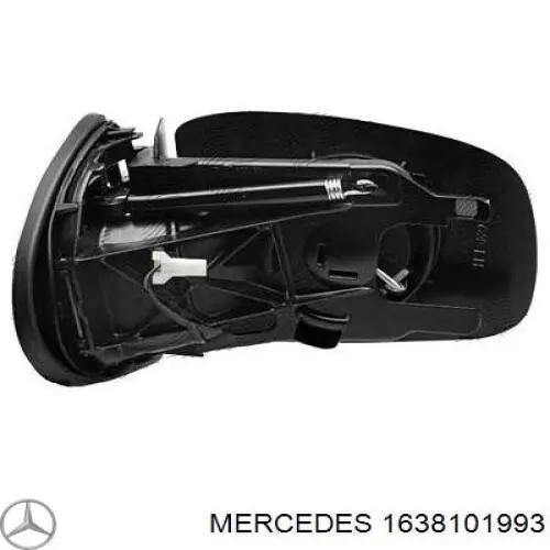 A1638101993 Mercedes Дзеркало заднього виду, ліве