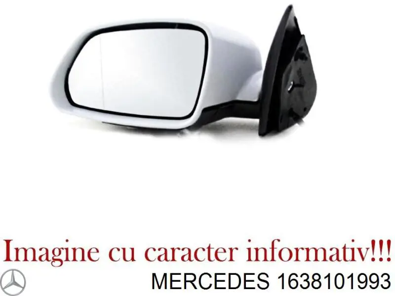 Ліве бічне дзеркало Mercedes A1638101993 ціна, від 284.66 USD