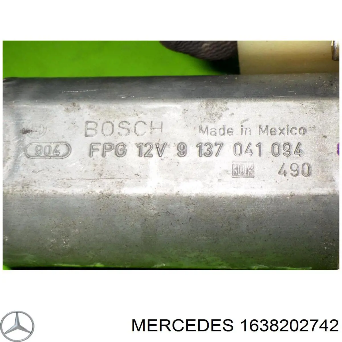 Купити A1638202742 Mercedes Двигун склопідіймача двері передньої, лівої