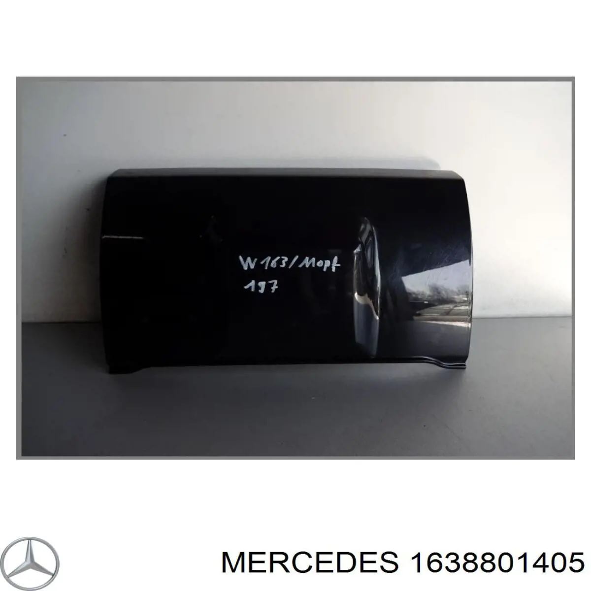 A16388014059999 Mercedes Заглушка бампера буксирувального гака, задня