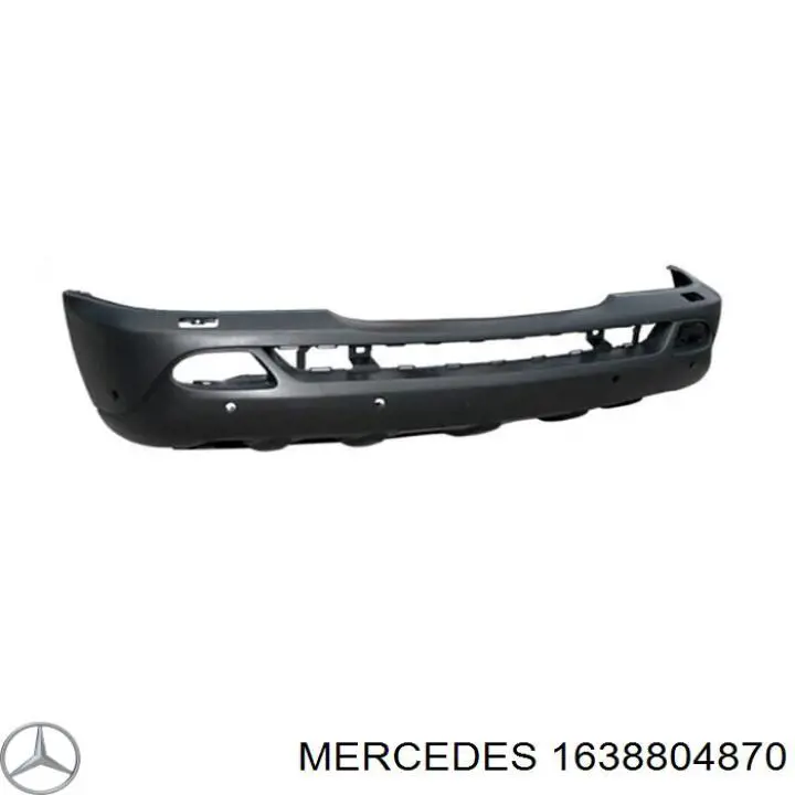 A1638804870 Mercedes бампер передній