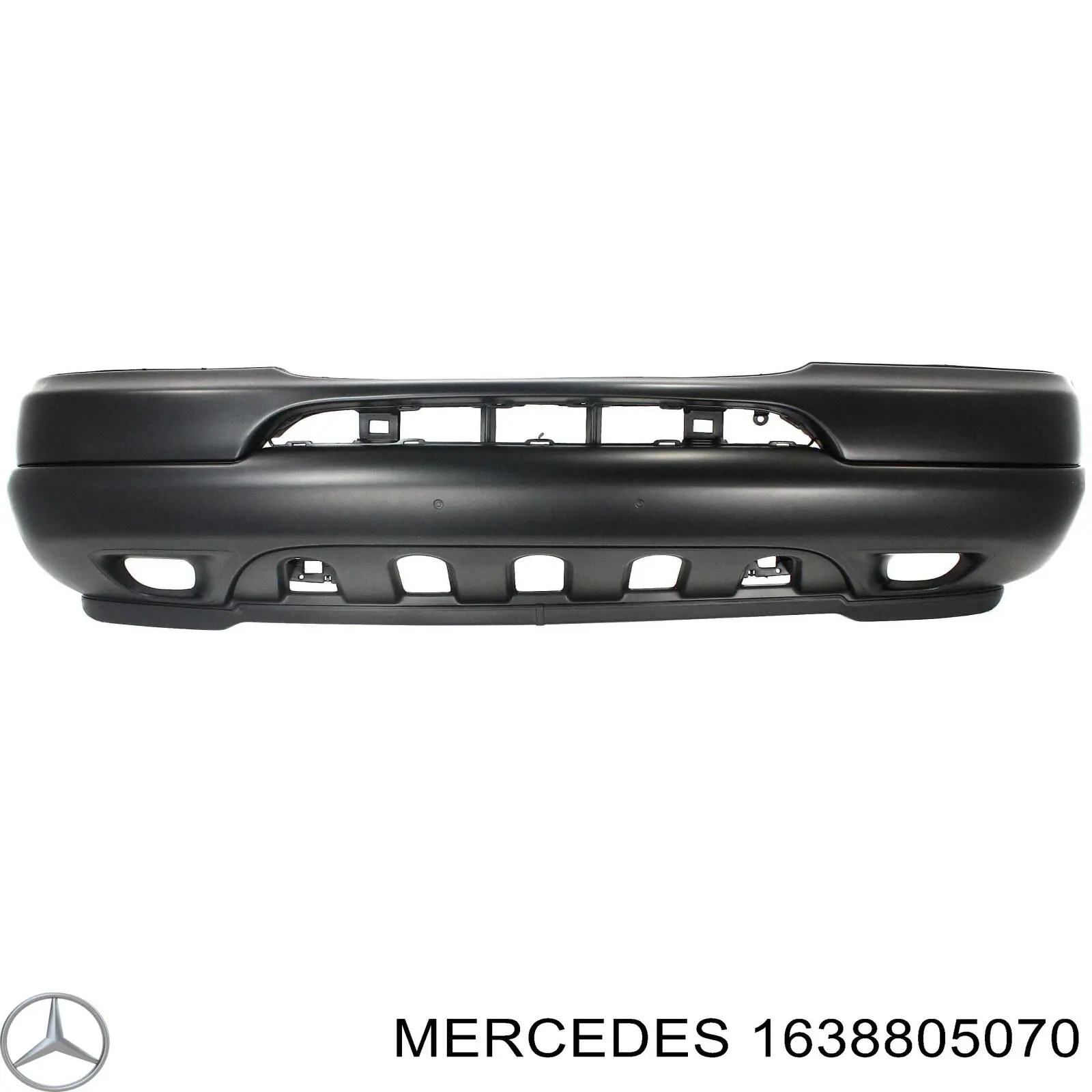 A1638805070 Mercedes Бампер передній в зборі