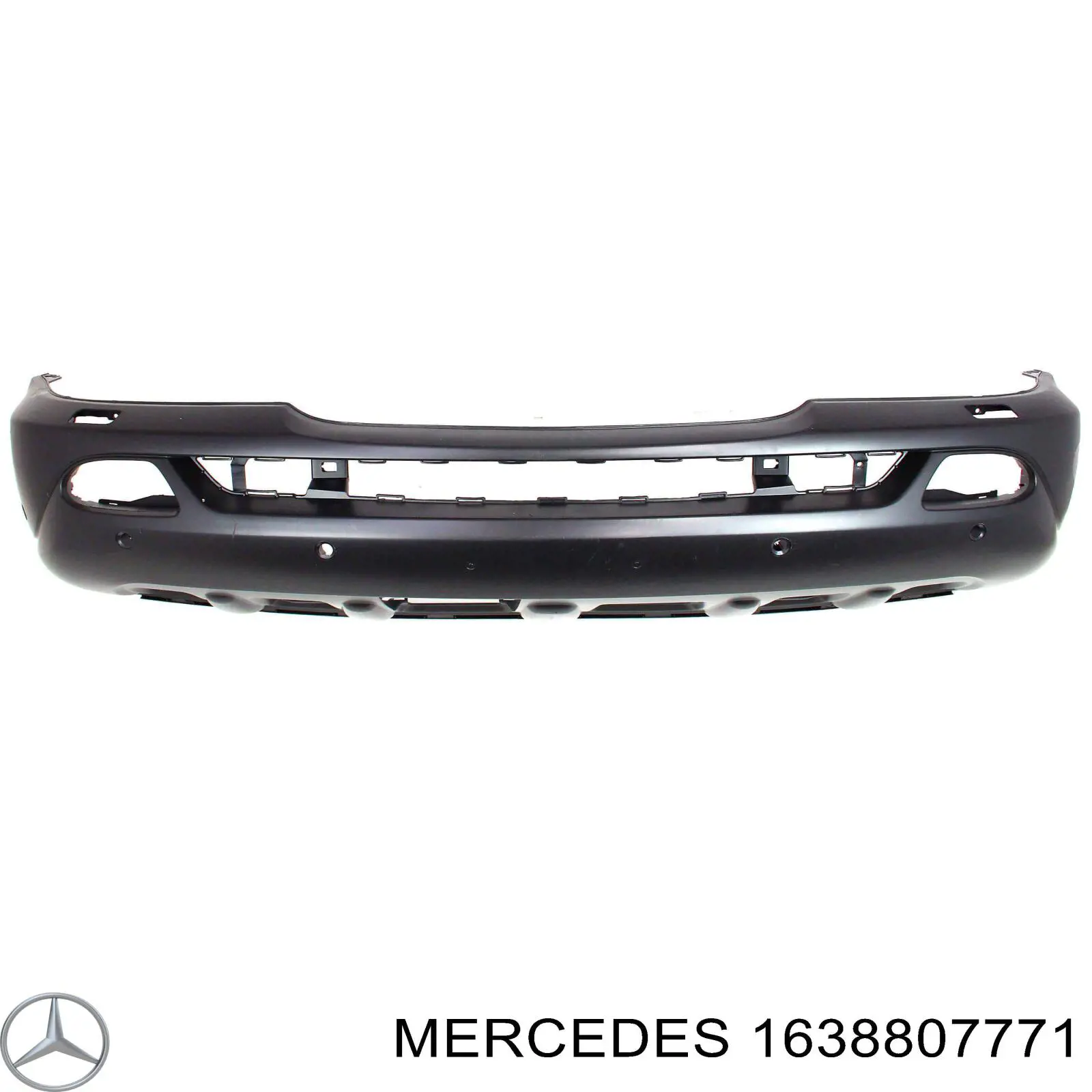 Кожух бампера заднього Mercedes A1638807771 ціна, від 316.72 USD