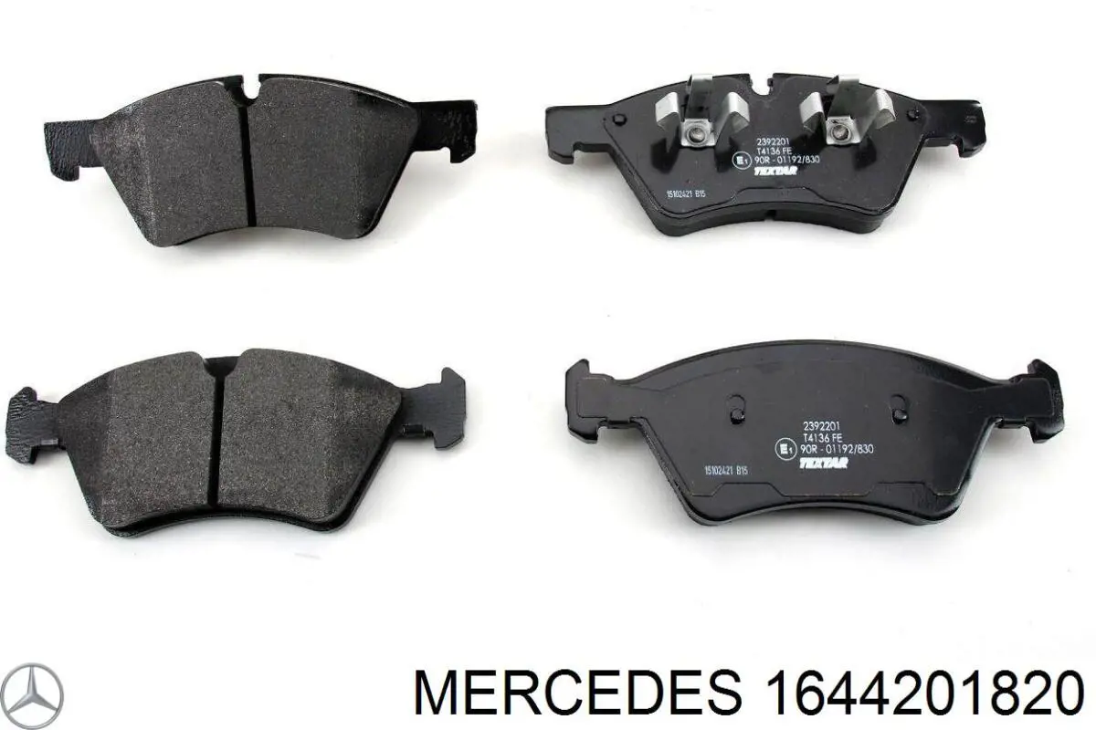 1644201820 Mercedes колодки гальмівні передні, дискові