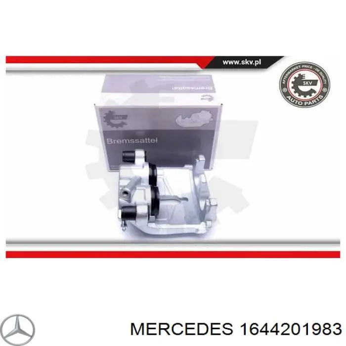 Супорт гальмівний передній правий на Mercedes ML/GLE (W164)