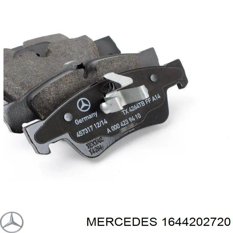 1644202720 Mercedes колодки гальмові задні, дискові