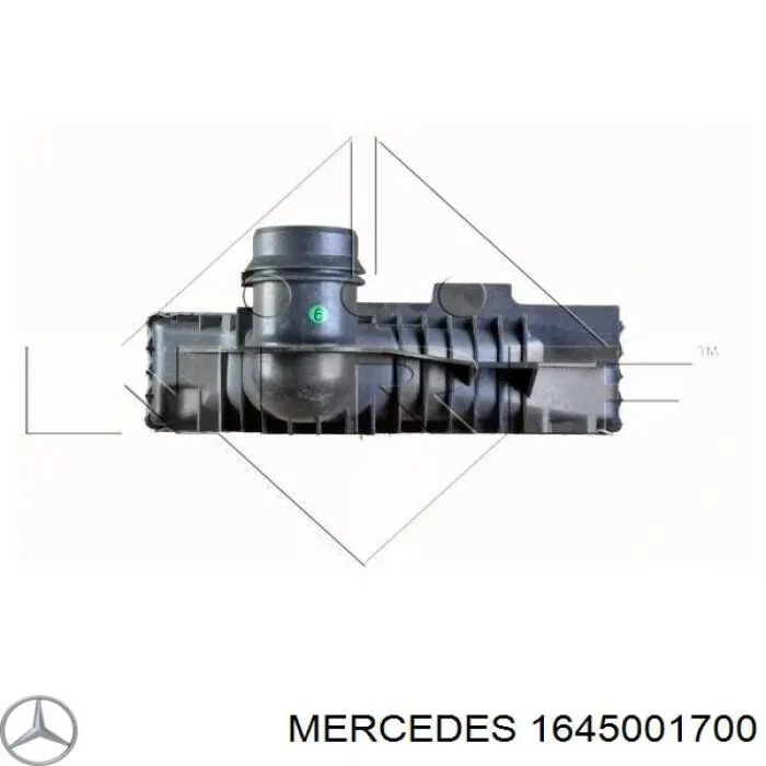 1645001700 Mercedes радіатор интеркуллера