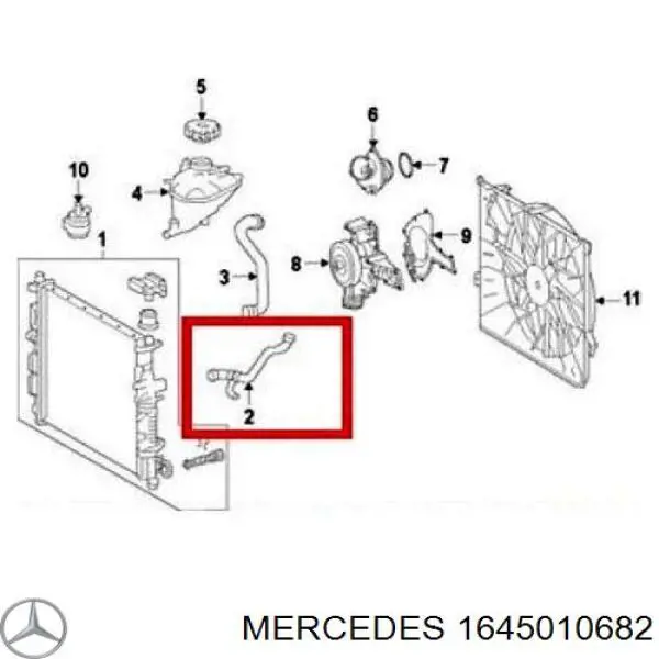 Шланг/патрубок радіатора охолодження, верхній 1105004 Autotechteile