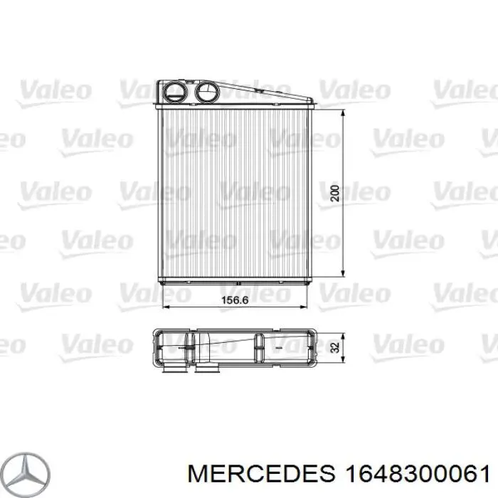 1648300061 Mercedes радіатор пічки (обігрівача)