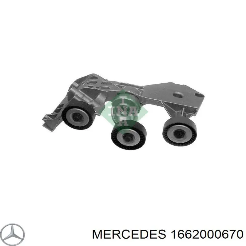 Купити A1662000670 Mercedes Натягувач приводного ременя