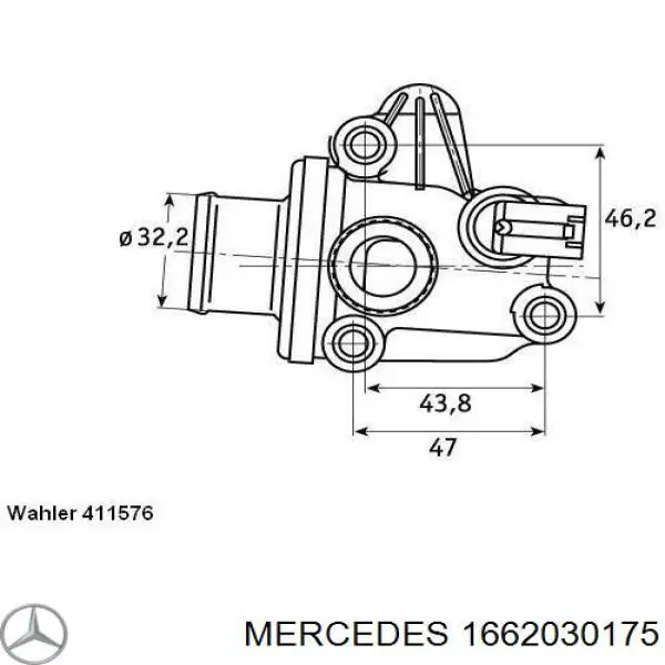 1662030175 Mercedes термостат
