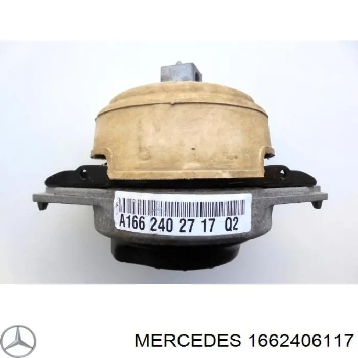Подушка (опора) двигуна, права A1662405117 Mercedes