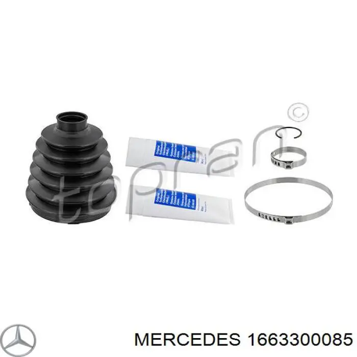 1663300085 Mercedes пильник шруса зовнішній, передній піввісі