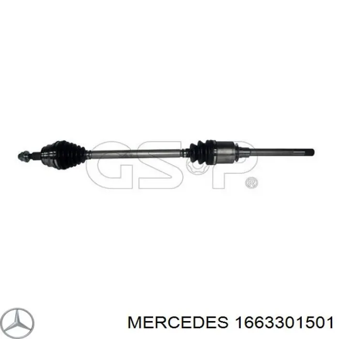 Купити A166330130080 Mercedes Піввісь права