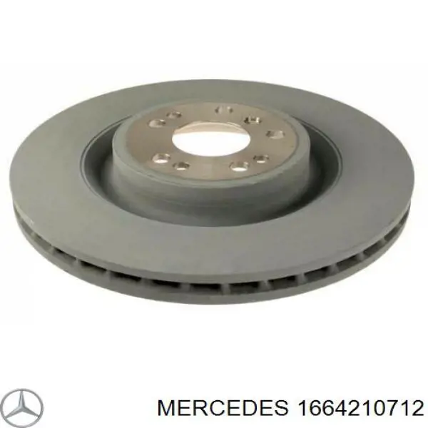 1664210712 Mercedes диск гальмівний передній