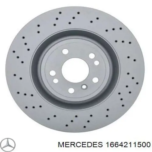1664211500 Mercedes диск гальмівний передній