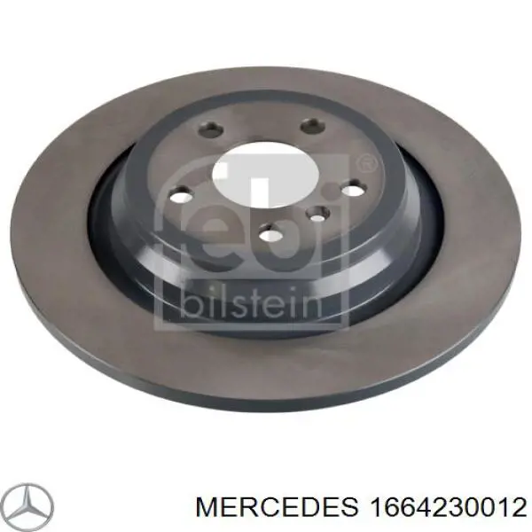 1664230012 Mercedes диск гальмівний задній