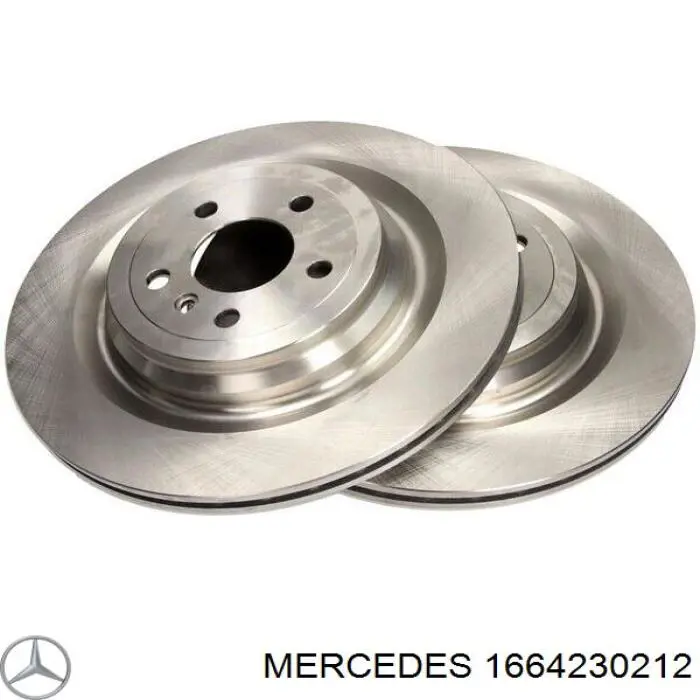 1664230212 Mercedes диск гальмівний задній