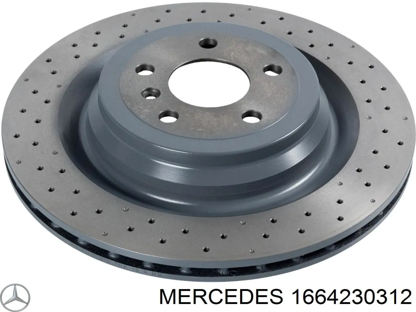 1664230312 Mercedes диск гальмівний задній