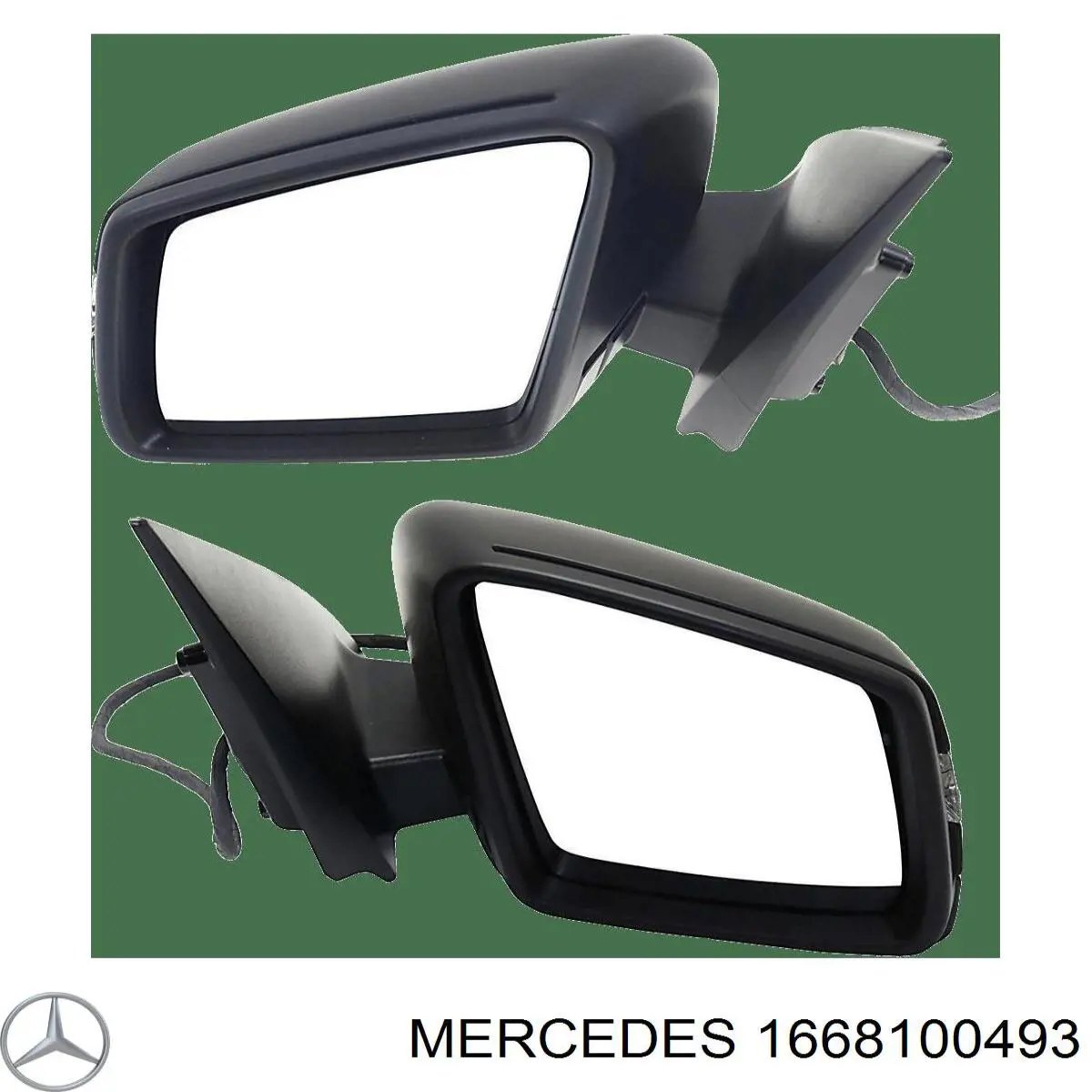 Механізм приводу дзеркала, без скла на Mercedes ML/GLE W166