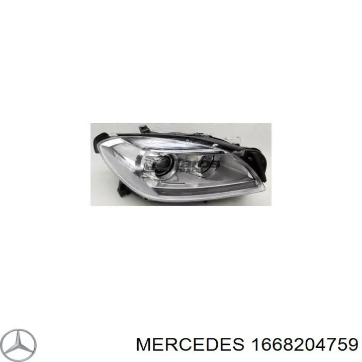 Фара правая на Mercedes ML/GLE (W166)