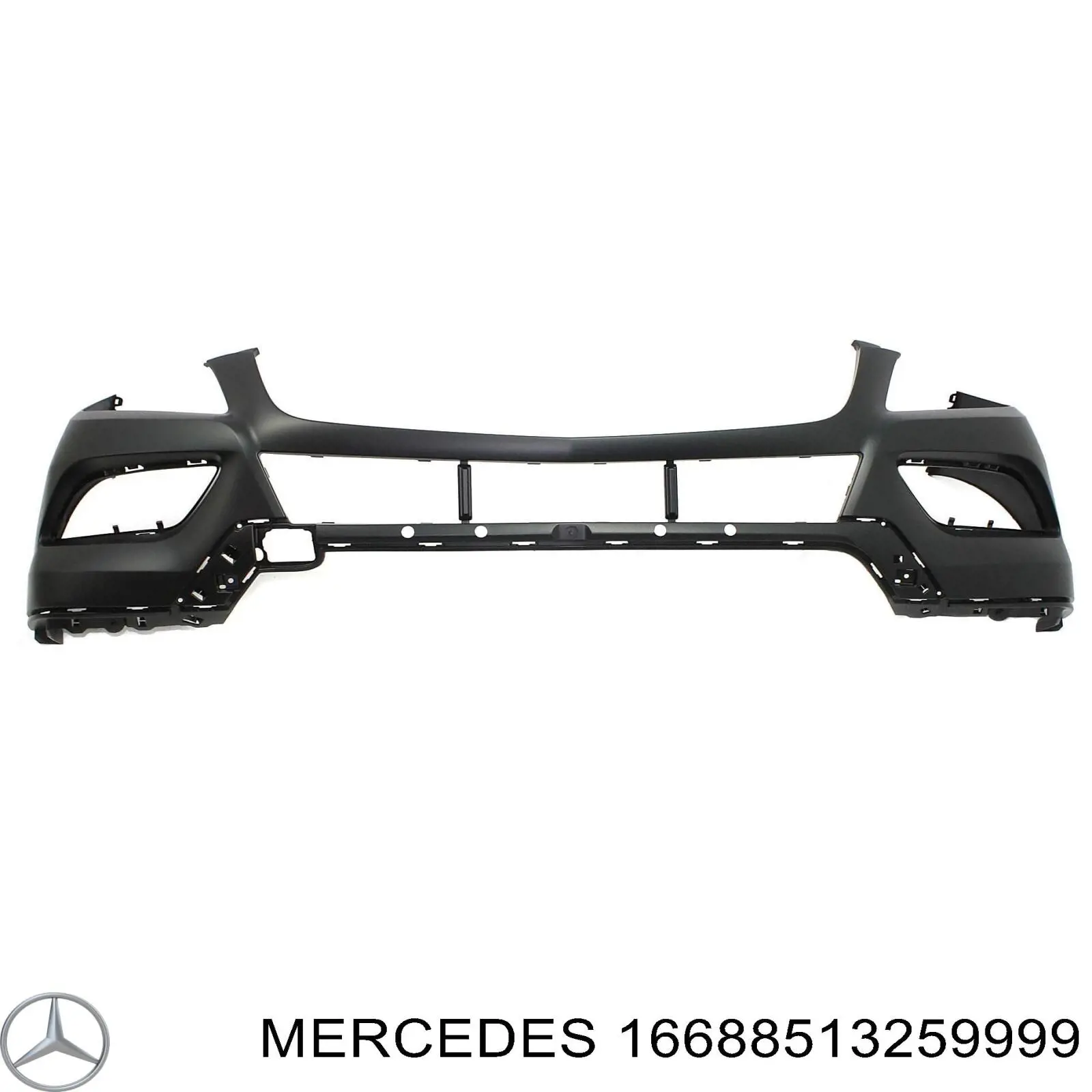 A16688513259999 Mercedes Бампер передній в зборі