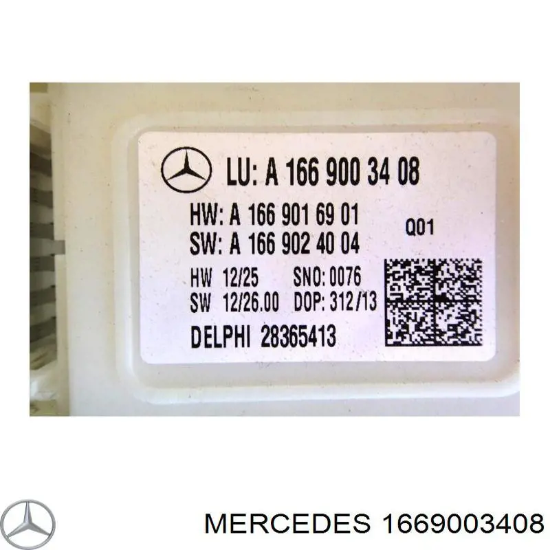 A1669003408 Mercedes 