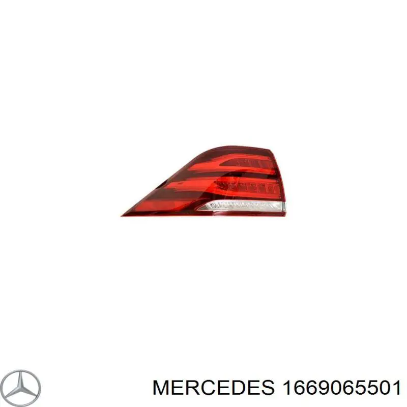 1669065501 Mercedes ліхтар задній лівий, зовнішній