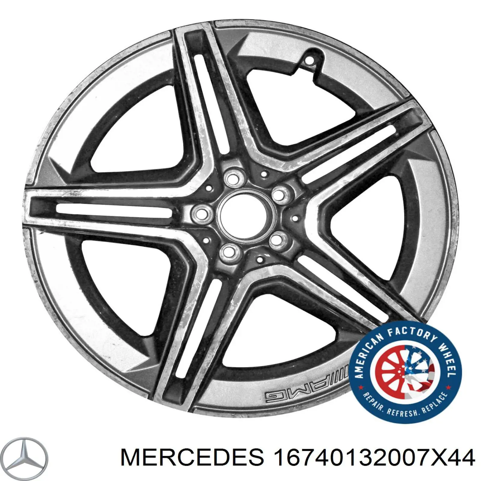 Диски колісні литі (легкосплавні, титанові) Mercedes A16740132007X44 ціна, від 570.01 USD