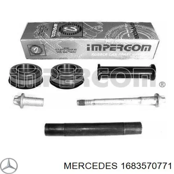 Голчастий підшипник задньої балки Mercedes A1683570671 ціна, від 11.75 USD
