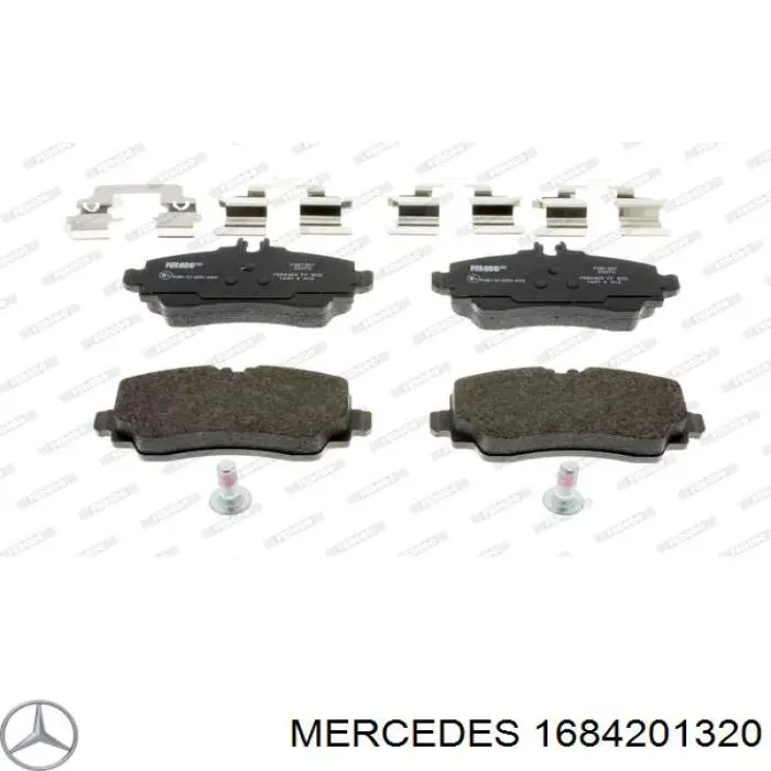 1684201320 Mercedes колодки гальмівні передні, дискові